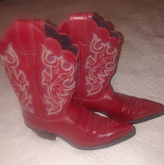 unknown Shoes - Cowboy boots!! Red ones.